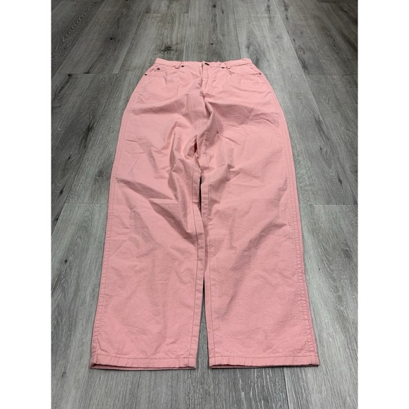 Vintage 80s Cherokee Baby Pink High Rise Cotton Jeans Pants Size 10 - Picture 1 of 16